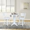 International Concepts 42 in. Solid Wood Dual Drop Leaf Dining Table with 2 Counter Height Stools in White K08-42DPT-23-S800SW2 - alternate 8